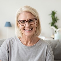 smiling elderly woman 