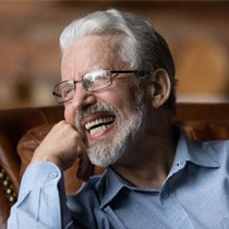 Man smiling with dentures