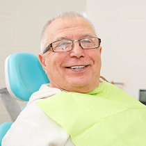 smiling dental patient