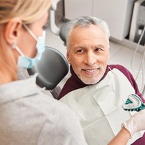 Man at the dentist in Astoria 