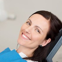 woman in dental chair