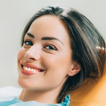 woman in dental chair