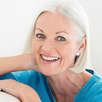 Elderly lady with beautiful smile